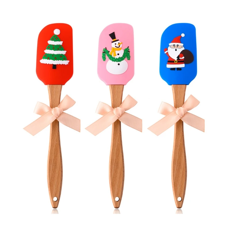 Christmas Spatula Wooden Handle Silicone Cream Scraper Santa Claus Snowman Decor L5YE
Christmas Spatula Wooden Handle Silicone Cream Scraper Santa Claus Snowman Decor L5YE