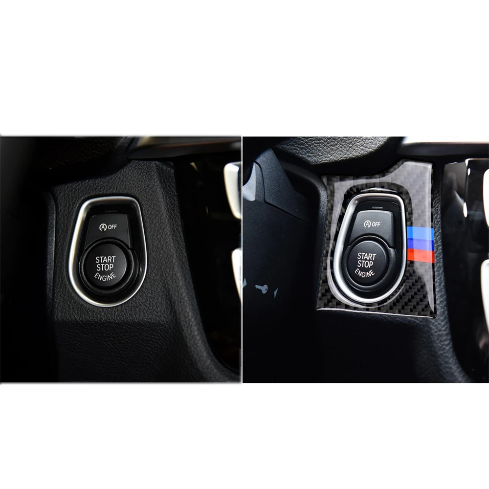 Carbon Fiber Interior Decoration Dashboard Engine Start Button Cover Sticker for BMW 3 Series F30 F34 2013-2018 Car Accessories 
Carbon Fiber Interior Decoration Dashboard Engine Start Button Cover Sticker for BMW 3 Series F30 F34 2013-2018 Car Accessories