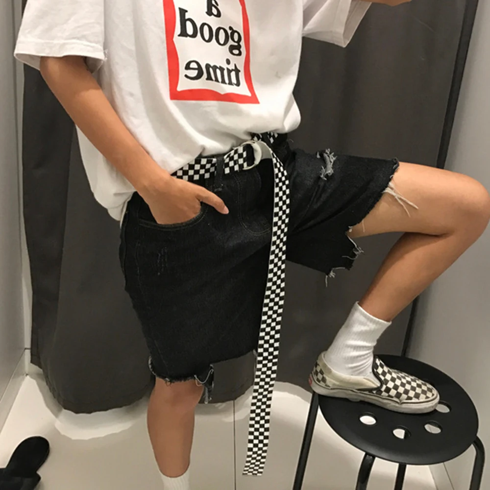 Fashion Punk Checkered Belt Waistband Long Black and White Plaid Checkerboard Couple Checkered Canvas Women New Belts
Fashion Punk Checkered Belt Waistband Long Black and White Plaid Checkerboard Couple Checkered Canvas Women New Belts