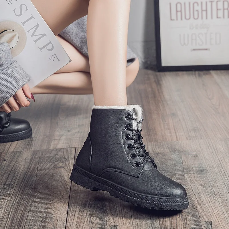 Winter women's warm and comfortable plus velvet cotton shoes student short boots waterproof Martin boots female plus size
Winter women's warm and comfortable plus velvet cotton shoes student short boots waterproof Martin boots female plus size