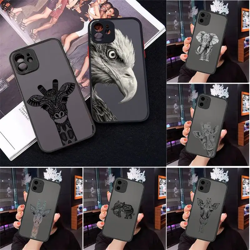 Animal elephant giraffe Phone Case Matte Transparent for iPhone 7 8 11 12 s mini pro X XS XR MAX Plus cover funda
Animal elephant giraffe Phone Case Matte Transparent for iPhone 7 8 11 12 s mini pro X XS XR MAX Plus cover funda