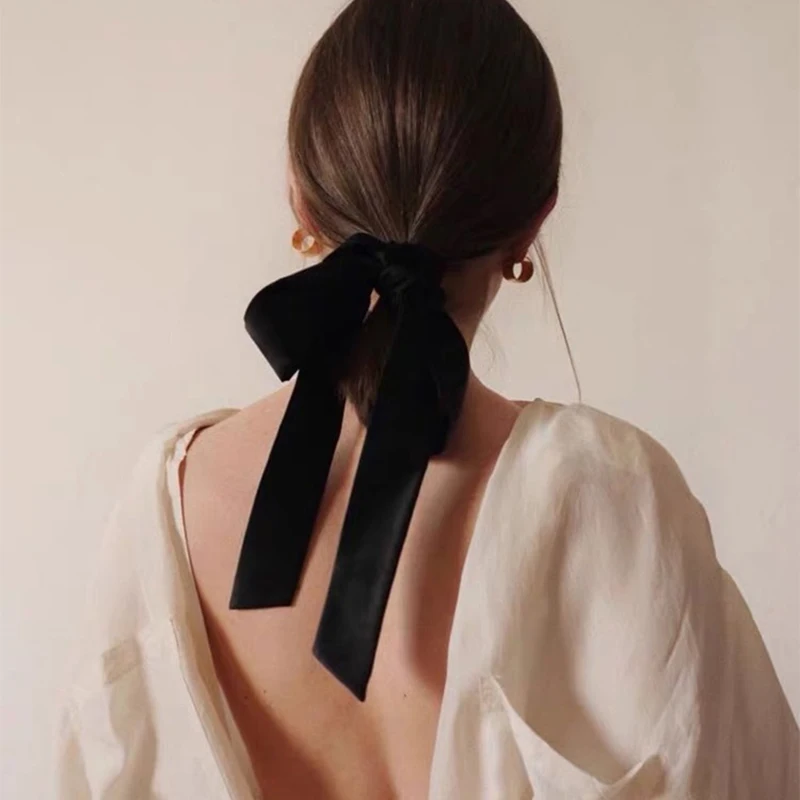 Velvet Big Bow Hair Ties Stretch Hair Rope Elastic Hair Ring French Grace Slouchy Ribbon Black Velvet Hair Ties Ponytail Holder
Velvet Big Bow Hair Ties Stretch Hair Rope Elastic Hair Ring French Grace Slouchy Ribbon Black Velvet Hair Ties Ponytail Holder