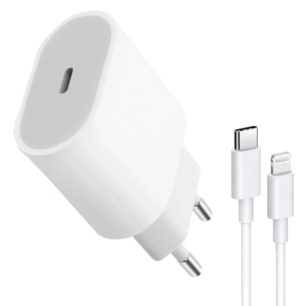 Быстрое зарядное устройство 20 Вт usb c разъем usb зарядное устройство совместимое с iphone 12 USB type c адаптер питания lightning
Быстрое зарядное устройство 20 Вт usb c разъем usb зарядное устройство совместимое с iphone 12 USB type c адаптер питания lightning