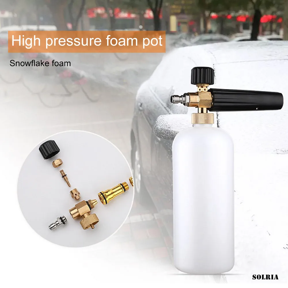Snow Foam Generator Lance Foamer Sprayer Nozzles High Pressure Car Washer Gun Car Cleaning Machine Accessories for Home Garden
Snow Foam Generator Lance Foamer Sprayer Nozzles High Pressure Car Washer Gun Car Cleaning Machine Accessories for Home Garden