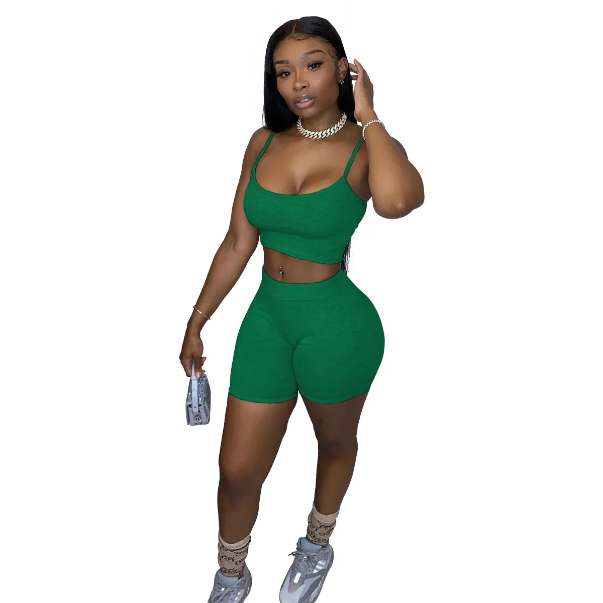 Solid Color Vest Sleeveless Summer Women Suit European and American Sexy Style Model Casual Fashion Clothes
Solid Color Vest Sleeveless Summer Women Suit European and American Sexy Style Model Casual Fashion Clothes