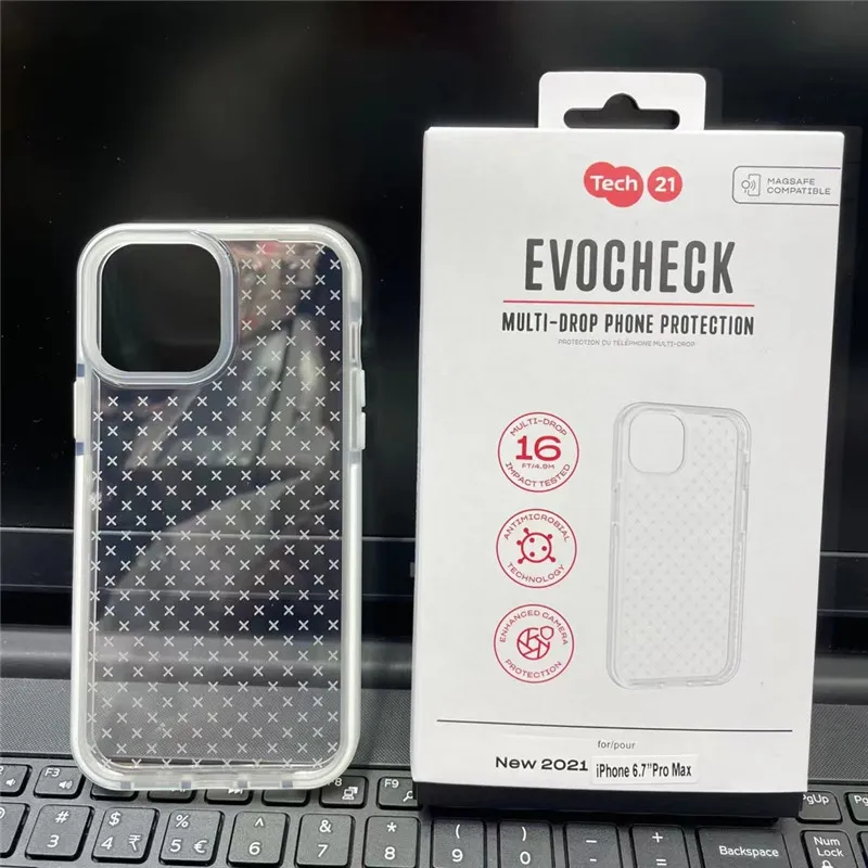 NEW LUXURY BRAND TECH EVOCHECH MULTI-DROP PHONE PROTECTION CASE 21 COVER FOR IPHONE 13 13PRO MAX LATTICE CASE WITH RETAIL
NEW LUXURY BRAND TECH EVOCHECH MULTI-DROP PHONE PROTECTION CASE 21 COVER FOR IPHONE 13 13PRO MAX LATTICE CASE WITH RETAIL