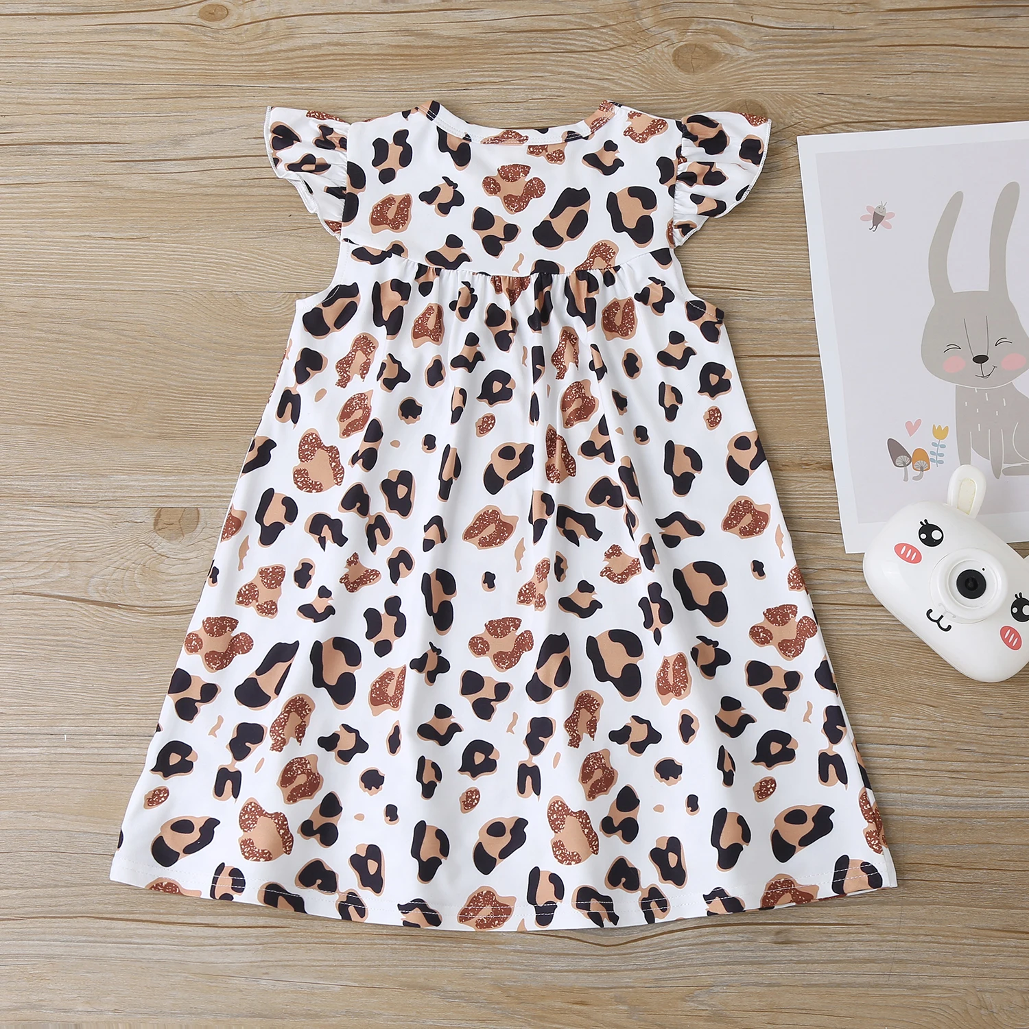 Toddler Baby Girls Leopard Dresses, Sweet Crew Neck Fly Sleeve Sundress Casual Clothes
Toddler Baby Girls Leopard Dresses, Sweet Crew Neck Fly Sleeve Sundress Casual Clothes