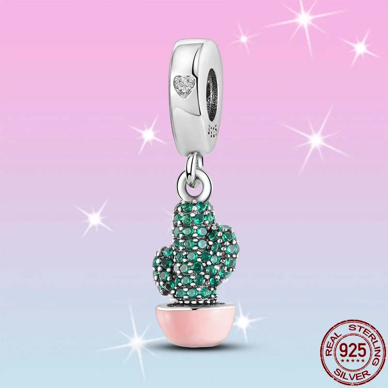 HOT SALE 100% 925 Sterling Silver Pink Cactus Charm Beads Fit Original Pandora Bracelet Pendant Necklace Jewelry
HOT SALE 100% 925 Sterling Silver Pink Cactus Charm Beads Fit Original Pandora Bracelet Pendant Necklace Jewelry
