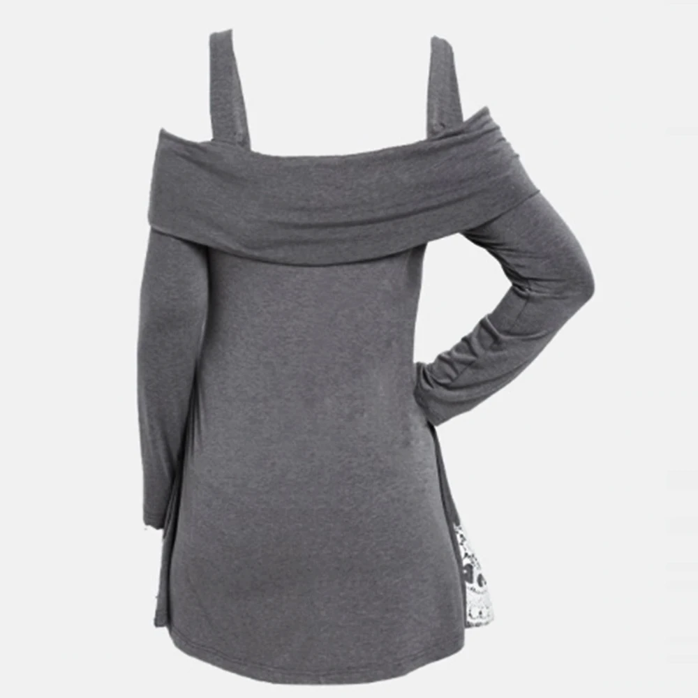 Tshirt Women Criss Cross Lace Insert Long Sleeve T-shirt Tops Poleras Camiseta off shoulder Top Women Harajuku T Shirt Q30
Tshirt Women Criss Cross Lace Insert Long Sleeve T-shirt Tops Poleras Camiseta off shoulder Top Women Harajuku T Shirt Q30