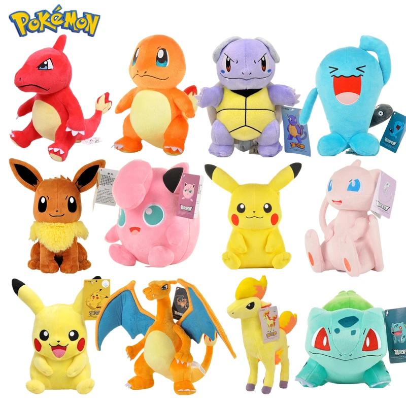 Оригинальный Pokemoned Пикачу плюшевая кукла, Бульбазавр, Squirtle Charmander Чаризард Eevee Snorlax Jigglypuff Psyduck на Рождество для детей
Оригинальный Pokemoned Пикачу плюшевая кукла, Бульбазавр, Squirtle Charmander Чаризард Eevee Snorlax Jigglypuff Psyduck на Рождество для детей