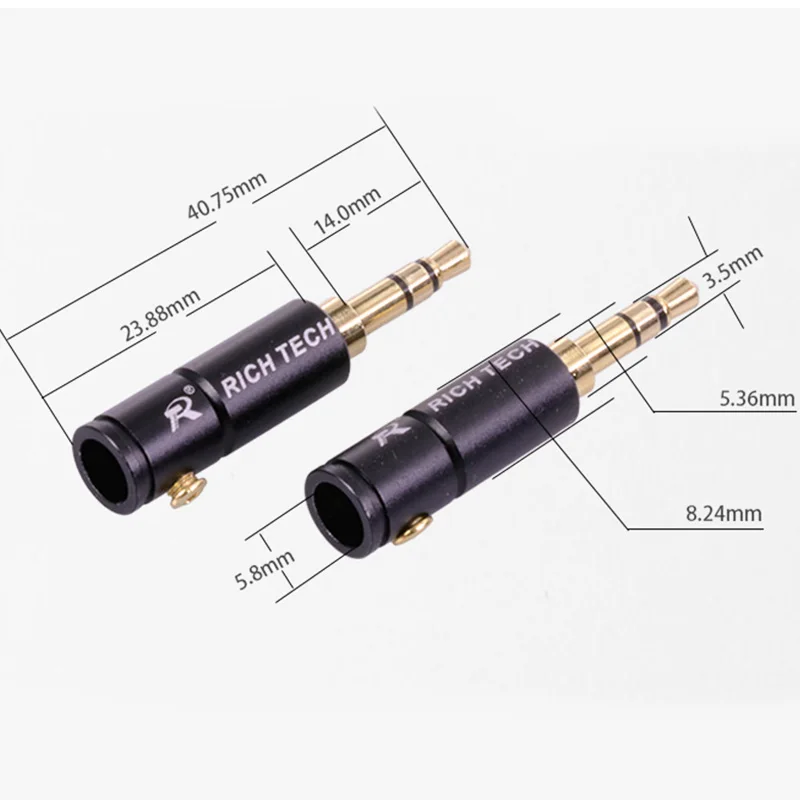 100pcs/lot 3 Poles 3.5mm Stereo Connector Gold Plated 3 PIN Jack 3.5mm Male Plug Wire Connector Earphone Headphone Jack DIY
100pcs/lot 3 Poles 3.5mm Stereo Connector Gold Plated 3 PIN Jack 3.5mm Male Plug Wire Connector Earphone Headphone Jack DIY