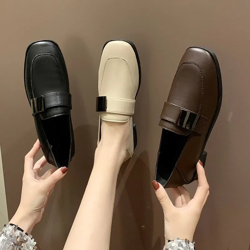 2020 One Foot Small Leather Shoes Female Head Flat with Wild Autumn New Tide Shoes Women's Shoes Single Shoes W30-24
2020 One Foot Small Leather Shoes Female Head Flat with Wild Autumn New Tide Shoes Women's Shoes Single Shoes W30-24