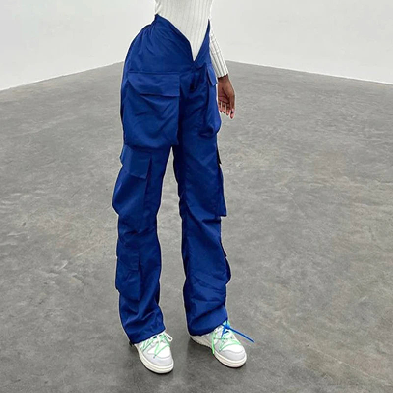 WeiYao Chic V High Waist Cargo Pants Women Retro Streetwear Pockets Patchwork Grunge Trousers Hippie Casual Baggy Sweatpants
WeiYao Chic V High Waist Cargo Pants Women Retro Streetwear Pockets Patchwork Grunge Trousers Hippie Casual Baggy Sweatpants