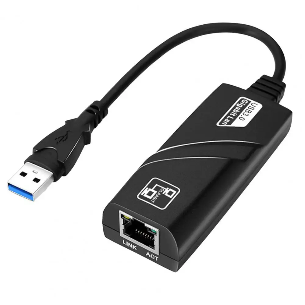 Фото Сетевой адаптер удобный USB 3 0 соответствует стандарту сетевая карта 1G Gigabit легкий