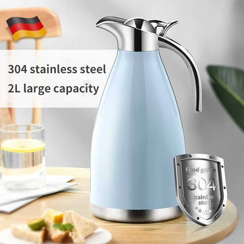 1.5L/2L Insulation Kettle 304 Stainless Steel Large Capacity Household Thermal Coffee Tea Insulation Pot Portable Heat Kettle
1.5L/2L Insulation Kettle 304 Stainless Steel Large Capacity Household Thermal Coffee Tea Insulation Pot Portable Heat Kettle