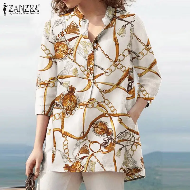 Женская элегантная блузка Осень 3/4 рубашка с цветочным принтом ZANZEA 2021 винтажные офисные Блузы повседневные свободные топы Туника сорочка
Женская элегантная блузка Осень 3/4 рубашка с цветочным принтом ZANZEA 2021 винтажные офисные Блузы повседневные свободные топы Туника сорочка