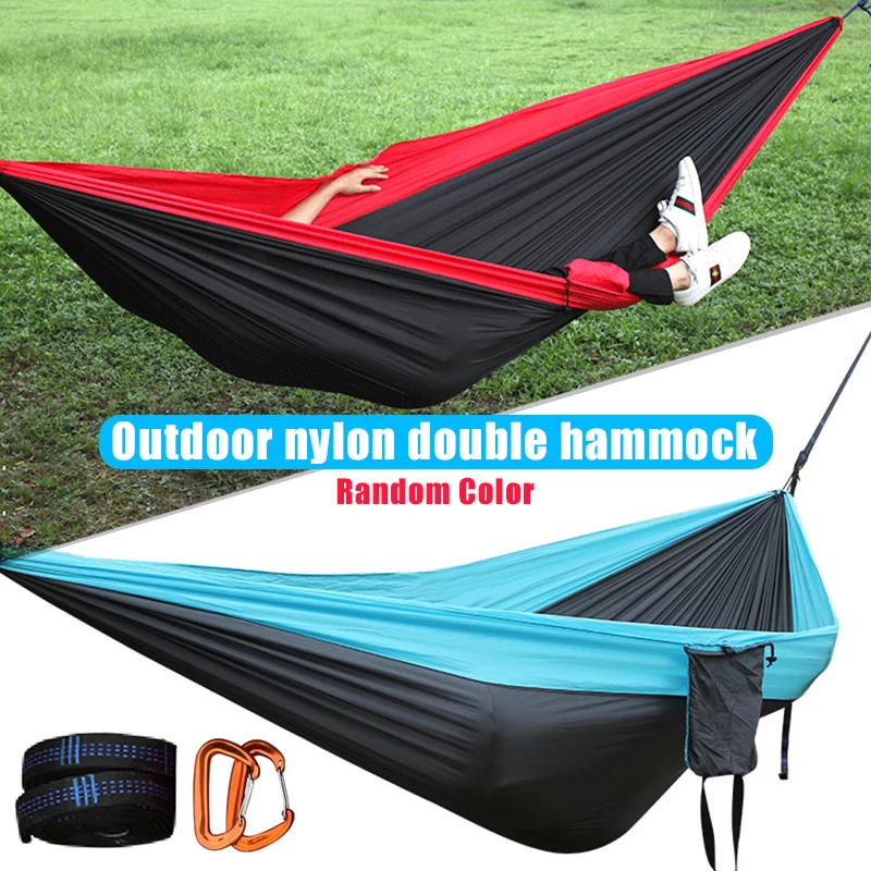 Hot Sale Nylon Single Double Hammock Outdoor Camping Backpacking Travel Hanging Sleeping Bed ED889 
Hot Sale Nylon Single Double Hammock Outdoor Camping Backpacking Travel Hanging Sleeping Bed ED889
