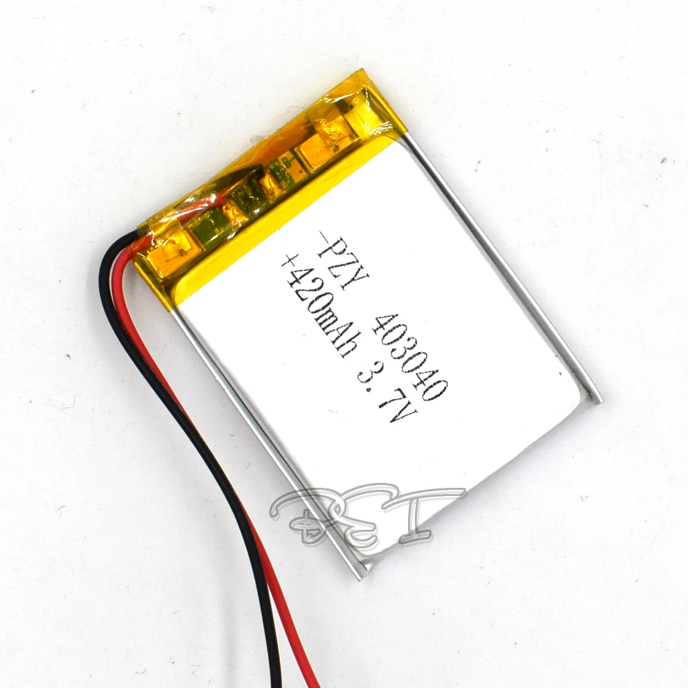 5Pcs 3.7V Polymer Lithium Battery 403040 Rechargeable Li-ion Cell 420mAh For MP5 Navigator GPS MP3 MP4 Ebook Speaker Reader Came 
5Pcs 3.7V Polymer Lithium Battery 403040 Rechargeable Li-ion Cell 420mAh For MP5 Navigator GPS MP3 MP4 Ebook Speaker Reader Came