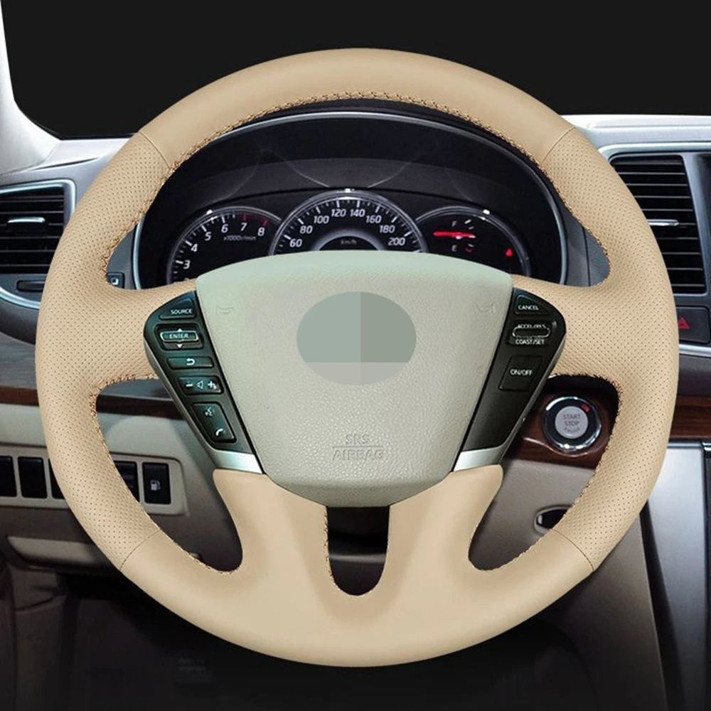 Car Steering Wheel Cover Non-Slip Beige Artificial Leather For Nissan Teana 2008-2012 Murano 2009-2014 Quest 2011-2017
Car Steering Wheel Cover Non-Slip Beige Artificial Leather For Nissan Teana 2008-2012 Murano 2009-2014 Quest 2011-2017