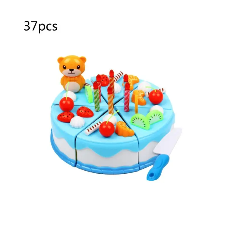 37pcs/set Happy Birthday Cake Toy Fruit Food Cutting Kitchen Food Pretend Role Play For Kids Girls Gift
37pcs/set Happy Birthday Cake Toy Fruit Food Cutting Kitchen Food Pretend Role Play For Kids Girls Gift