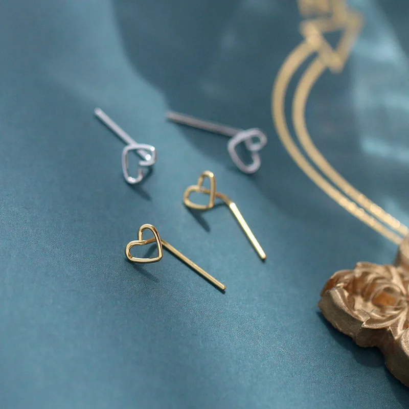 Cute Super Thin Silver Plated Hollow Heart Stud Earrings Daily Earrings Minimalism Fine Jewelry for Women Lady Girl Jewelry Gift
Cute Super Thin Silver Plated Hollow Heart Stud Earrings Daily Earrings Minimalism Fine Jewelry for Women Lady Girl Jewelry Gift