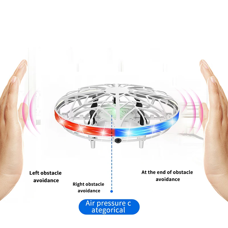 Мини-Дрон НЛО с управлением жестами цветная модель летающего вертолета датчиком