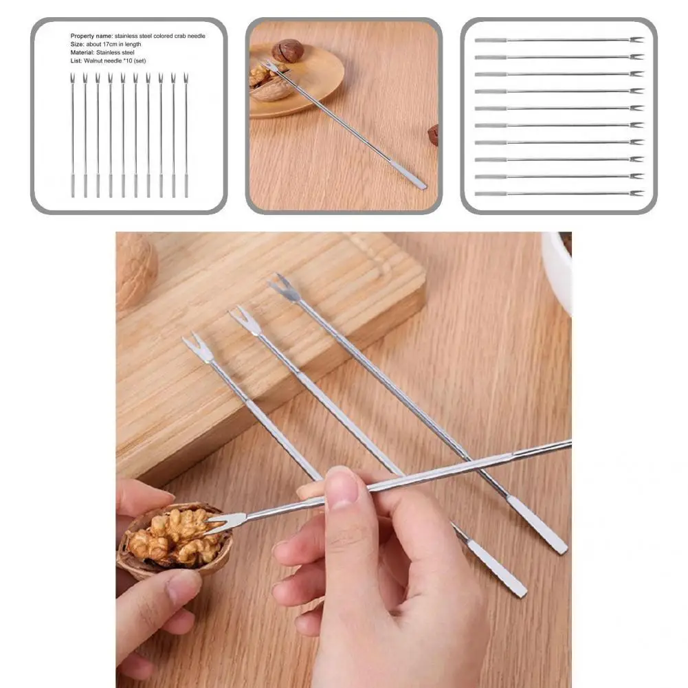 Легкая вилка для морепродуктов серебристого цвета, 10 шт./компл.
Легкая вилка для морепродуктов серебристого цвета, 10 шт./компл.