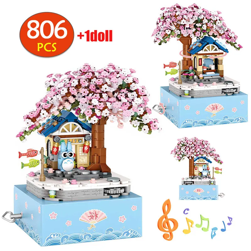 806pcs City Street View Rotating Music Box Tree House Building Blocks DIY Decoration Flower Brick Toys For Girls Gifts
806pcs City Street View Rotating Music Box Tree House Building Blocks DIY Decoration Flower Brick Toys For Girls Gifts
