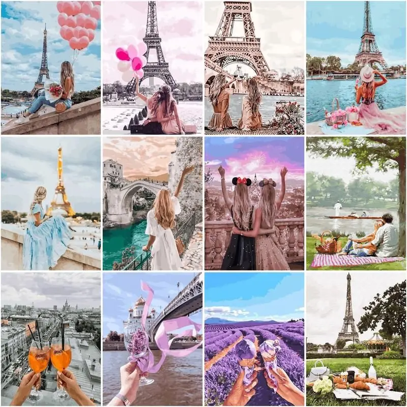 GATYZTORY City Landscape Diy Digital Painting By Numbers Girl Acrylic Paint On Canvas Coloring For Adults Children Painting By N
GATYZTORY City Landscape Diy Digital Painting By Numbers Girl Acrylic Paint On Canvas Coloring For Adults Children Painting By N