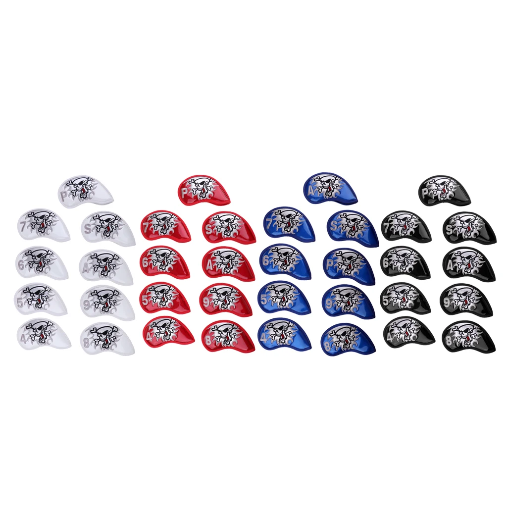 9 Pieces Universal Skull Golf Iron Head Cover Club Putter Headcover & Loop Tape Closure Skull Golf Club Protective Headcover
9 Pieces Universal Skull Golf Iron Head Cover Club Putter Headcover & Loop Tape Closure Skull Golf Club Protective Headcover