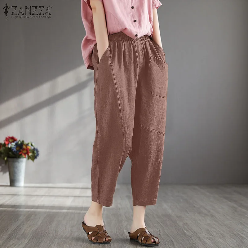 ZANZEA Elegant Casual Street Harem Pantalon Elastic High Waist Baggy Wide Legs Palazzo Bohemian Summer Autumn Women Office Pant
ZANZEA Elegant Casual Street Harem Pantalon Elastic High Waist Baggy Wide Legs Palazzo Bohemian Summer Autumn Women Office Pant