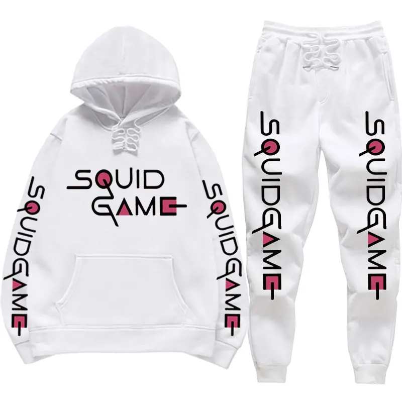 Костюм спортивный мужской/женский из 2 предметов, толстовка с капюшоном и штаны с принтом Аниме игра кальмар в стиле хип-хоп, свитшот, улична... 
Костюм спортивный мужской/женский из 2 предметов, толстовка с капюшоном и штаны с принтом Аниме игра кальмар в стиле хип-хоп, свитшот, улична...