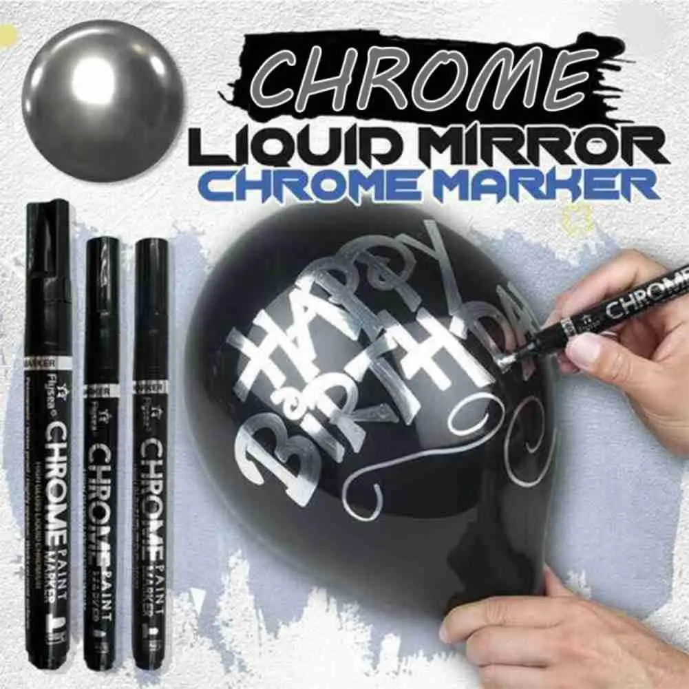 1PC Liquid Mirror Chrome Marker DIY Graffiti Silver Reflective Pen 0.7mm/1mm/3mm Sketch Graffiti Art Markers Hook Liner Pen
1PC Liquid Mirror Chrome Marker DIY Graffiti Silver Reflective Pen 0.7mm/1mm/3mm Sketch Graffiti Art Markers Hook Liner Pen