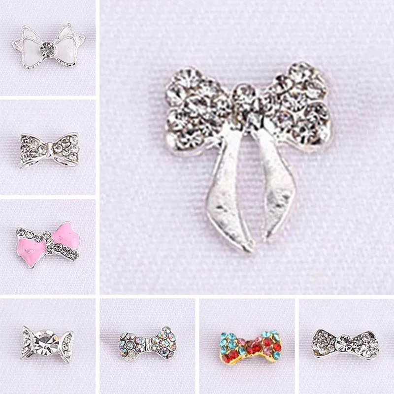 10 Pcs/set 3D Bow Nail Decoration Crystal Nail Rhinestone Alloy Nail Art Ornament DIY Flash Nails Rhinestone Manicure Supplies 
10 Pcs/set 3D Bow Nail Decoration Crystal Nail Rhinestone Alloy Nail Art Ornament DIY Flash Nails Rhinestone Manicure Supplies