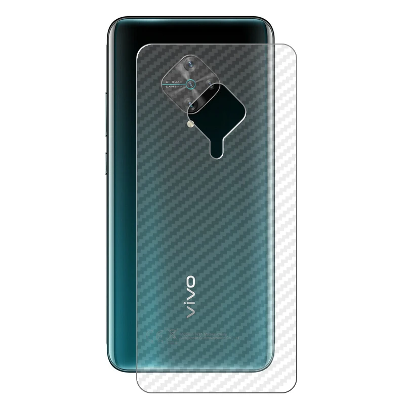 ДЛЯ vivo X50 Lite / S1 Prime Y51 6 38 "1 комплект = мягкая задняя пленка из углеродного волокна