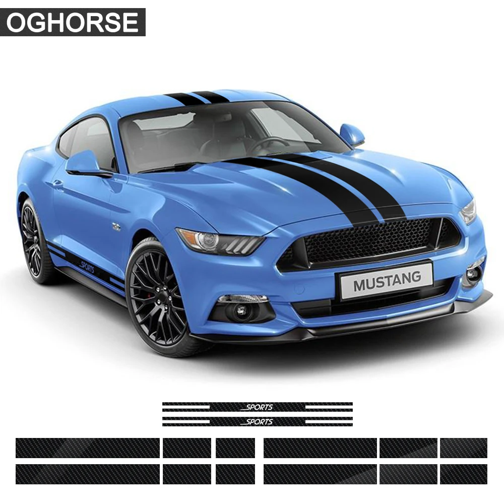 for Ford Mustang Accessories Car Styling Sport Racing Stripes Front to Rear Rocker Panel Side Skirt Decal Sticker
for Ford Mustang Accessories Car Styling Sport Racing Stripes Front to Rear Rocker Panel Side Skirt Decal Sticker