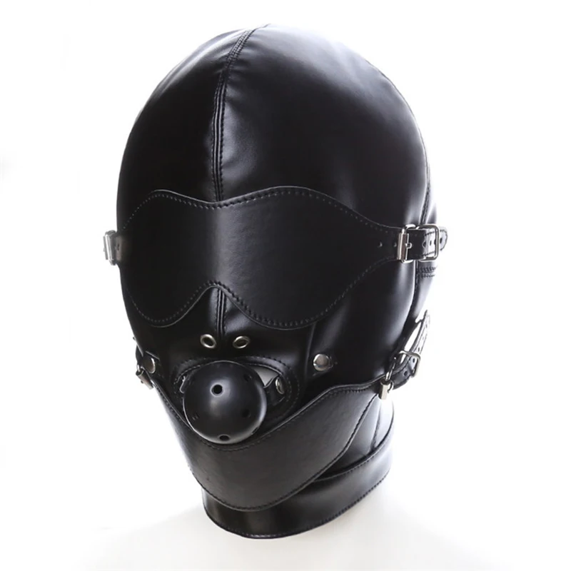 New Sexy Cosplay Role Play Eye Mask Cosplay Full Cover Head Mask PU Leather Mask With Mouth Ball Harnesses Toys For Couples Gift
New Sexy Cosplay Role Play Eye Mask Cosplay Full Cover Head Mask PU Leather Mask With Mouth Ball Harnesses Toys For Couples Gift