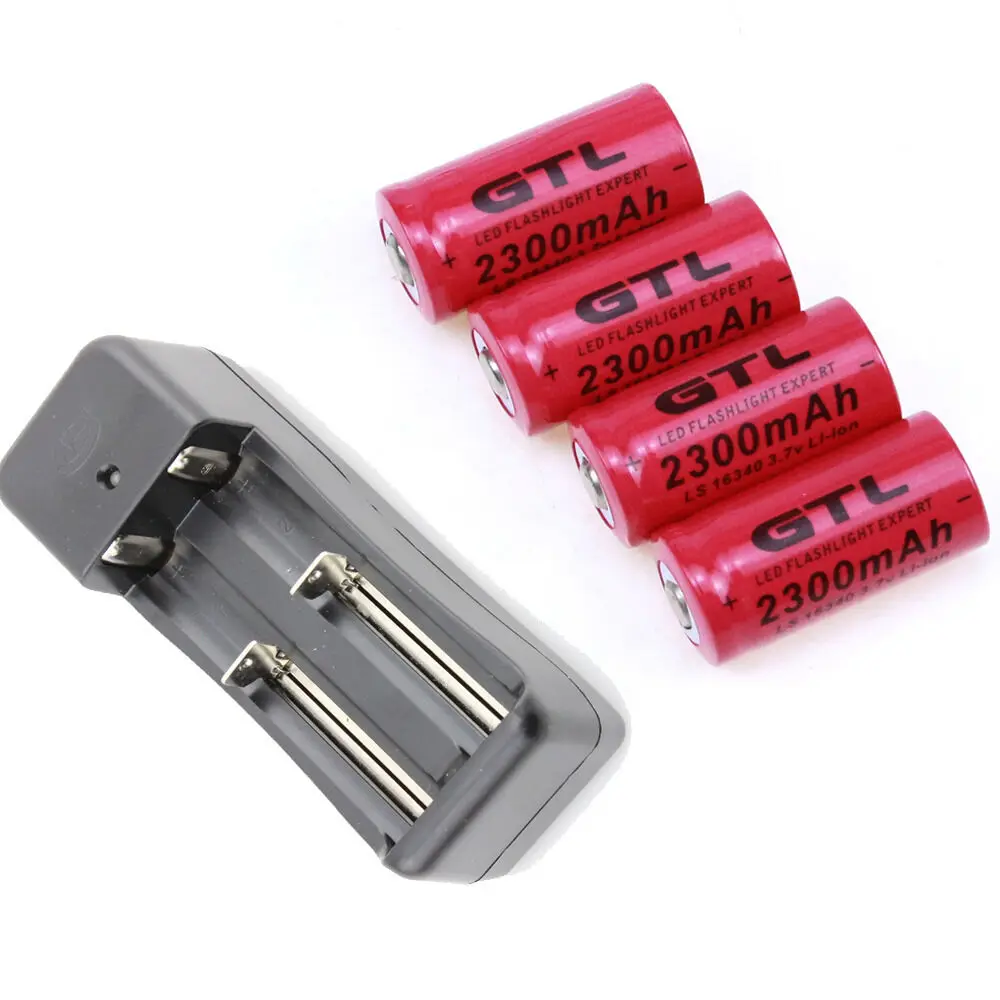 4 шт. 3,7 V CR123A 123A CR123 16340 2300mAh GTL аккумуляторная батарея + зарядное устройство
4 шт. 3,7 V CR123A 123A CR123 16340 2300mAh GTL аккумуляторная батарея + зарядное устройство