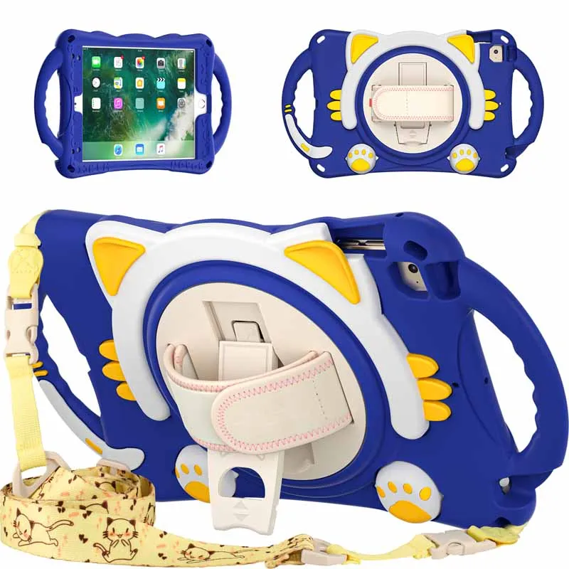 Handle Stand Kids Shockproof Case For iPad Mini 1 A1432 A1454 A1455 Heavy Duty Rugged Cover Kickstand Hand+Neck Strap
Handle Stand Kids Shockproof Case For iPad Mini 1 A1432 A1454 A1455 Heavy Duty Rugged Cover Kickstand Hand+Neck Strap
