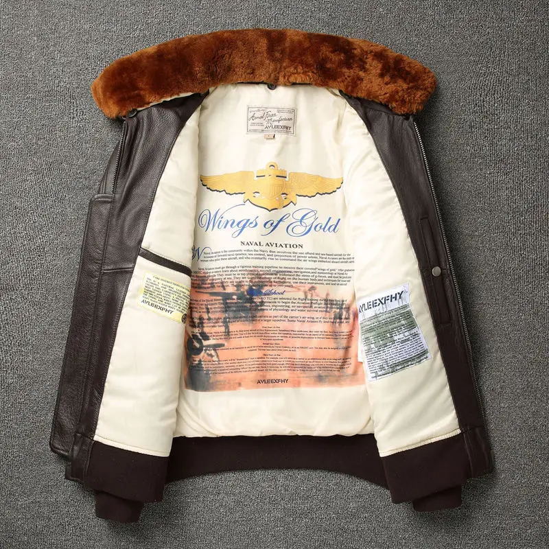 Plus Size Embroidered multi label G1 Air Force pilot leather jacket men's leather jacket motorcycle jacket
Plus Size Embroidered multi label G1 Air Force pilot leather jacket men's leather jacket motorcycle jacket