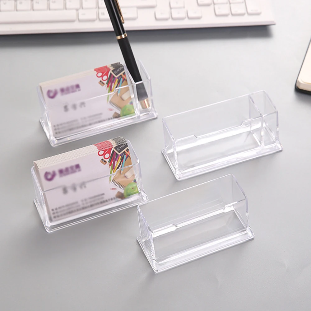 Clear Desk Shelf Box Storage Display Stand Acrylic Plastic Transparent Desktop Business Card Holder Place Card Holder
Clear Desk Shelf Box Storage Display Stand Acrylic Plastic Transparent Desktop Business Card Holder Place Card Holder