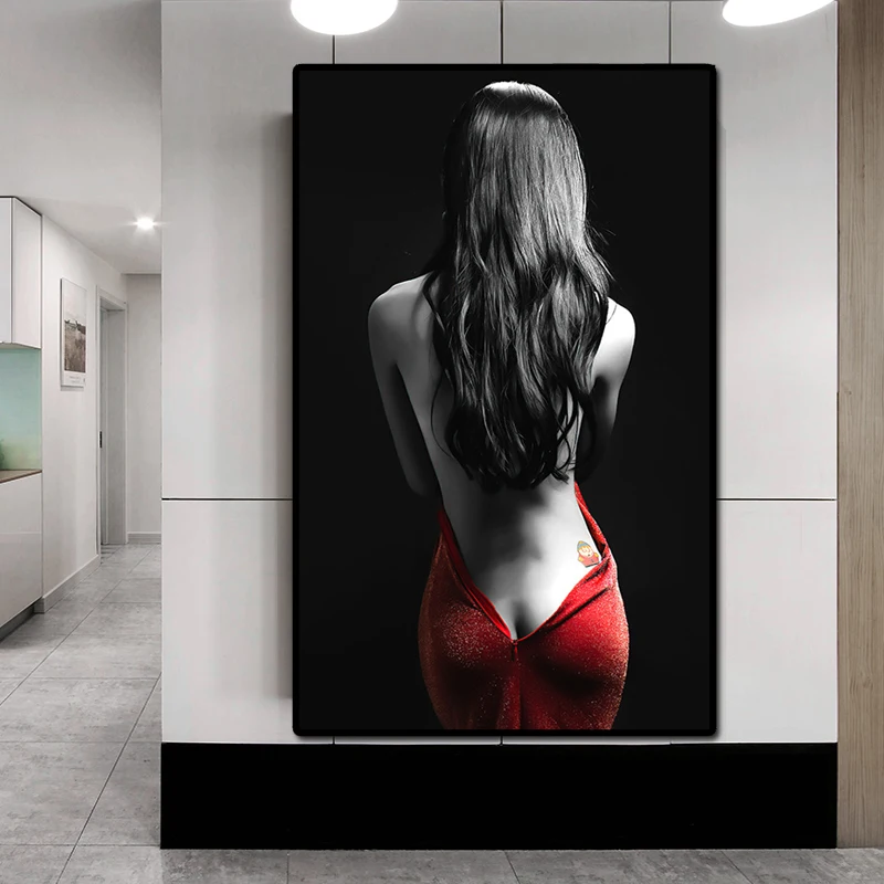 Modern Wall Art Canvas Painting Sexy Nude Girl Posters And Prints Red Skirt Woman Picture For Living Room Home Decoration Mural
Modern Wall Art Canvas Painting Sexy Nude Girl Posters And Prints Red Skirt Woman Picture For Living Room Home Decoration Mural