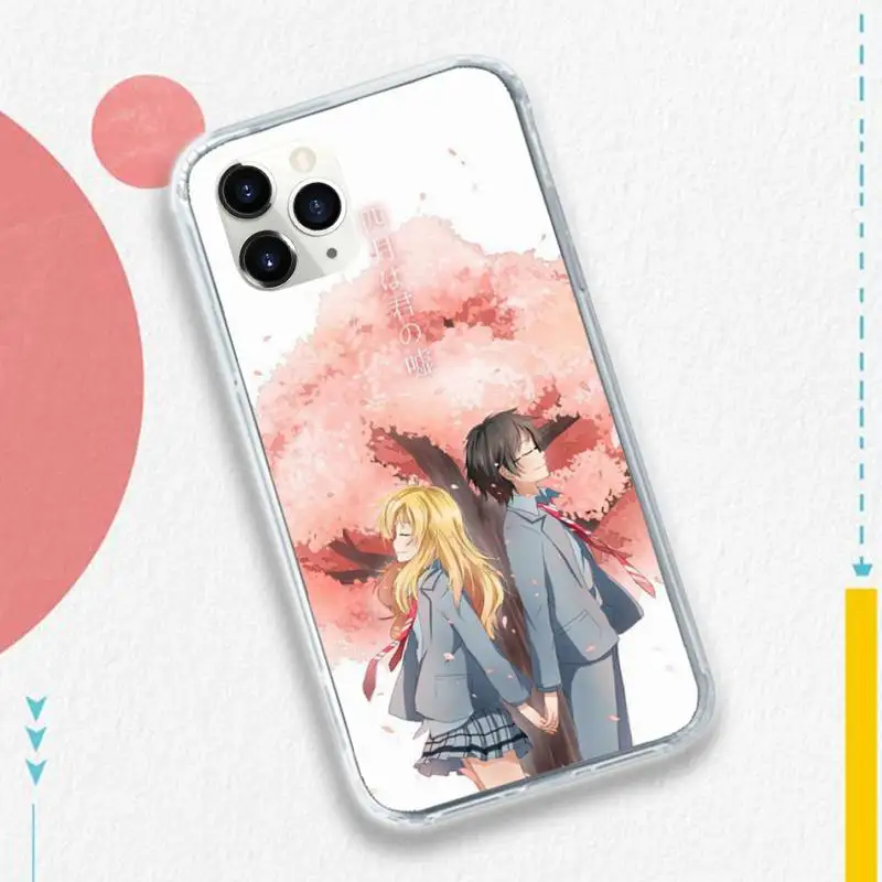 Japanese Anime Your Lie in April Phone Case for iPhone 11 12 pro XS MAX 8 7 6 6S Plus X 5S SE 2020 XR
Japanese Anime Your Lie in April Phone Case for iPhone 11 12 pro XS MAX 8 7 6 6S Plus X 5S SE 2020 XR