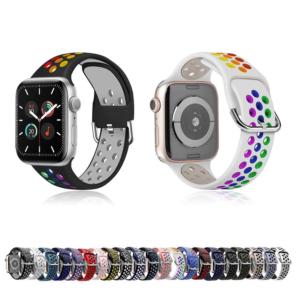 Ремешок силиконовый для Apple Watch Band 44 мм 40 мм 38 мм 42 мм, резиновый браслет для iWatch Series 3 4 5 SE 6
Ремешок силиконовый для Apple Watch Band 44 мм 40 мм 38 мм 42 мм, резиновый браслет для iWatch Series 3 4 5 SE 6