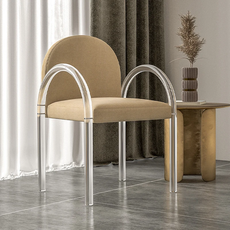 zq Modern Simple Crystal Dining Chair with Backrest Single Organic Glass Bed & Breakfast Make-up Chair
zq Modern Simple Crystal Dining Chair with Backrest Single Organic Glass Bed & Breakfast Make-up Chair