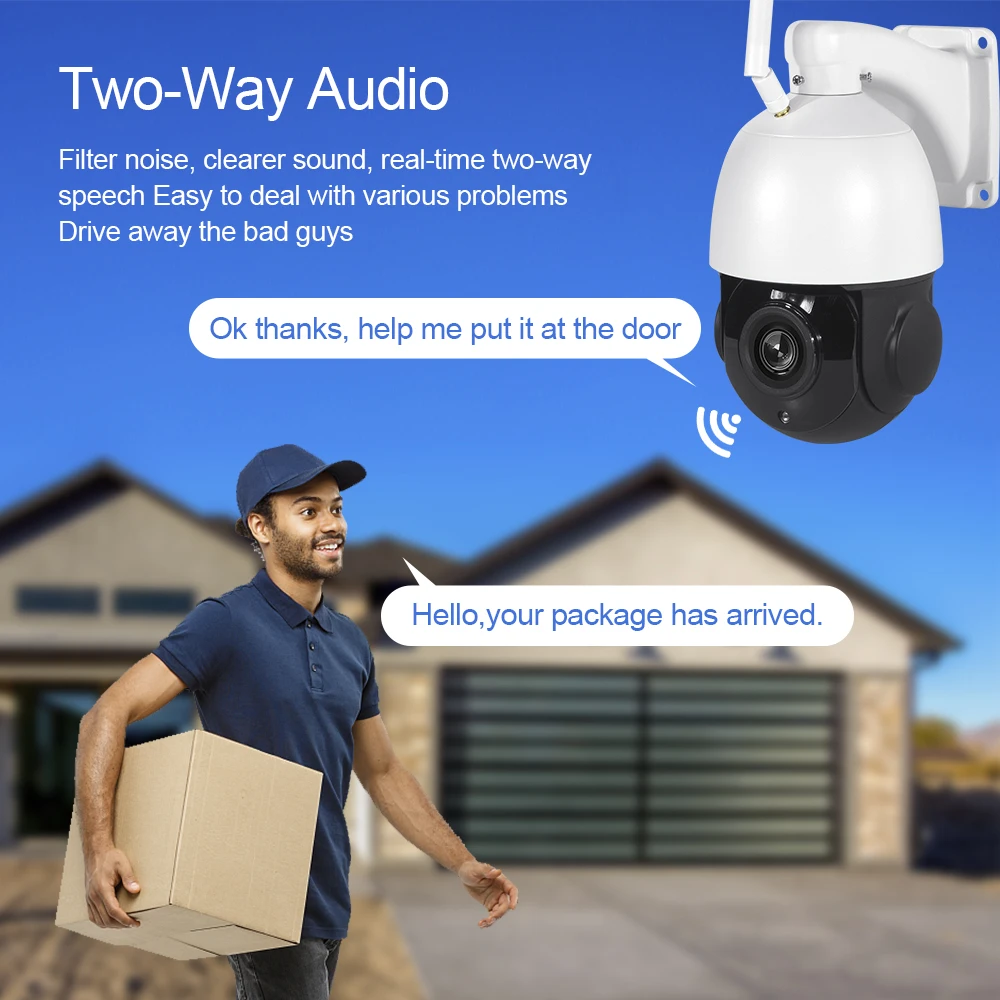 INQMEGA 5MP 30X Optical Zoom FHD IP Camera WiFi 4G LTE Outdoor Spherical Camera 360 Degree Onvif H.265 Wireless Surveillance Cam
INQMEGA 5MP 30X Optical Zoom FHD IP Camera WiFi 4G LTE Outdoor Spherical Camera 360 Degree Onvif H.265 Wireless Surveillance Cam