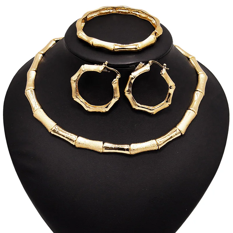 Yulaili Fashion African Gold Jewelry Sets Bridal Party Wedding Alloy Round Shape Choker Necklace Earrings Charm Bracelet Bijoux
Yulaili Fashion African Gold Jewelry Sets Bridal Party Wedding Alloy Round Shape Choker Necklace Earrings Charm Bracelet Bijoux