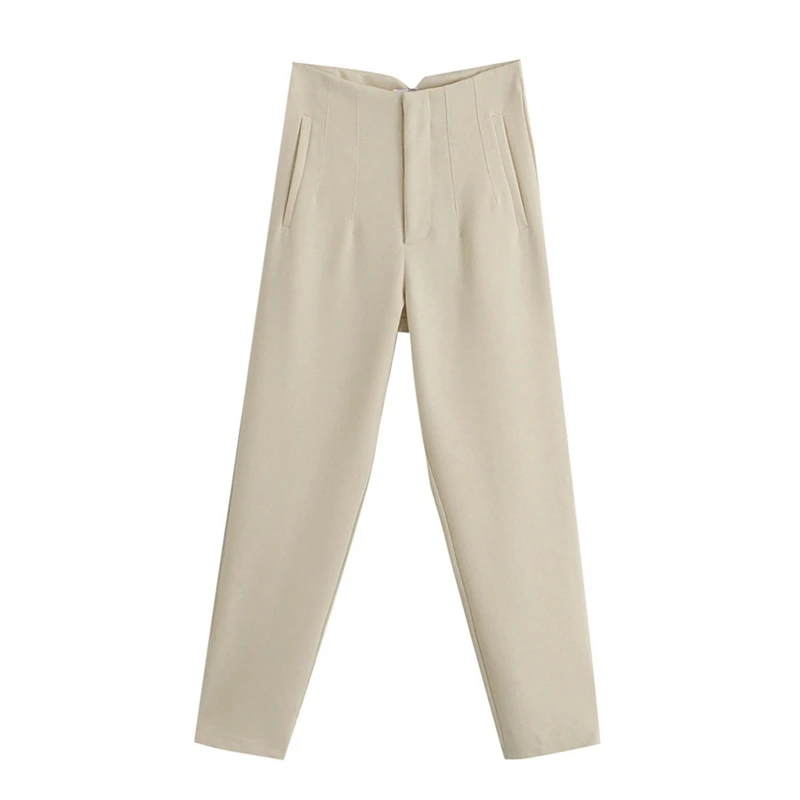 2021 Autumn Trouser Suits High Waisted Pants Women Fashion Office Beige Pants Chic Button Zip Elegant Pink Casual Woman Pants
2021 Autumn Trouser Suits High Waisted Pants Women Fashion Office Beige Pants Chic Button Zip Elegant Pink Casual Woman Pants