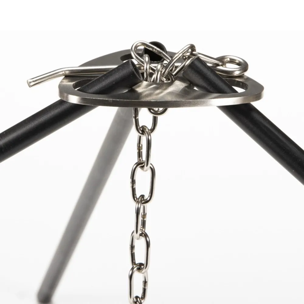 Outdoor Camping Triangular Hanging Pot Bracket Portable Tripod Ring Stainless Barbecue Rack Picnic Multifunctional Ring Hook
Outdoor Camping Triangular Hanging Pot Bracket Portable Tripod Ring Stainless Barbecue Rack Picnic Multifunctional Ring Hook