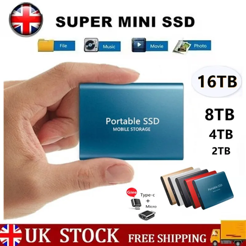 Внешний жесткий диск Mini SSD12T 8 ТБ 6 4TB 2 1 |